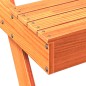 vidaXL Tavolo da Picnic Marrone Cera 105x134x75 cm Legno Massello Pino vidaXL Tavolo da Picnic Marrone Cera 105x134x75 cm Legno Massello Pino