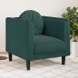 vidaXL Poltrona con Cuscino Verde Scuro in Velluto vidaXL Poltrona con Cuscino Verde Scuro in Velluto