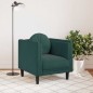 vidaXL Poltrona con Cuscino Verde Scuro in Velluto vidaXL Poltrona con Cuscino Verde Scuro in Velluto