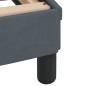 vidaXL Letto con Materasso Grigio Scuro 90x200 cm in Velluto