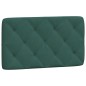 vidaXL Letto con Materasso Verde Scuro 90x200 cm in Velluto