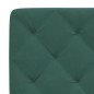 vidaXL Letto con Materasso Verde Scuro 90x200 cm in Velluto