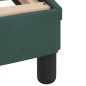vidaXL Letto con Materasso Verde Scuro 90x200 cm in Velluto