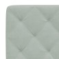 vidaXL Letto con Materasso Grigio Chiaro 100x200 cm in Velluto vidaXL Letto con Materasso Grigio Chiaro 100x200 cm in Velluto