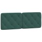vidaXL Letto con Materasso Verde Scuro 140x200 cm in Velluto vidaXL Letto con Materasso Verde Scuro 140x200 cm in Velluto