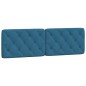 vidaXL Letto con Materasso Blu 160x200 cm in Velluto