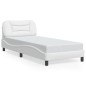 vidaXL Giroletto con Luci LED Bianco 90x190 cm in Similpelle vidaXL Giroletto con Luci LED Bianco 90x190 cm in Similpelle