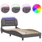 vidaXL Giroletto con Luci LED Grigio 90x200 cm in Similpelle vidaXL Giroletto con Luci LED Grigio 90x200 cm in Similpelle