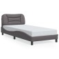 vidaXL Giroletto con Luci LED Grigio 90x200 cm in Similpelle vidaXL Giroletto con Luci LED Grigio 90x200 cm in Similpelle