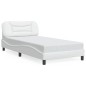 vidaXL Giroletto con Luci LED Bianco 100x200 cm in Similpelle vidaXL Giroletto con Luci LED Bianco 100x200 cm in Similpelle