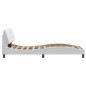 vidaXL Giroletto con Luci LED Bianco 100x200 cm in Similpelle vidaXL Giroletto con Luci LED Bianco 100x200 cm in Similpelle