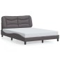 vidaXL Giroletto con Luci LED Grigio 120x200 cm in Similpelle vidaXL Giroletto con Luci LED Grigio 120x200 cm in Similpelle
