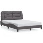 vidaXL Giroletto con Luci LED Grigio 140x200 cm in Similpelle vidaXL Giroletto con Luci LED Grigio 140x200 cm in Similpelle