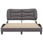 vidaXL Giroletto con Luci LED Grigio 140x200 cm in Similpelle vidaXL Giroletto con Luci LED Grigio 140x200 cm in Similpelle