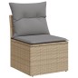 vidaXL Set Divani da Giardino 11 pz con Cuscini Beige in Polyrattan vidaXL Set Divani da Giardino 11 pz con Cuscini Beige in Polyrattan