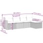 vidaXL Set Divano da Giardino 5pz con Cuscini Grigio Chiaro Polyrattan vidaXL Set Divano da Giardino 5pz con Cuscini Grigio Chiaro Polyrattan