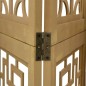 vidaXL Divisorio Ambienti 4 Pannelli Marrone Legno Massello Paulownia vidaXL Divisorio Ambienti 4 Pannelli Marrone Legno Massello Paulownia