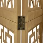 vidaXL Divisorio Ambienti 6 Pannelli Marrone Legno Massello Paulownia vidaXL Divisorio Ambienti 6 Pannelli Marrone Legno Massello Paulownia