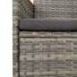vidaXL Sedie Reclinabili da Giardino con Cuscini 2pz Grigio Polyrattan vidaXL Sedie Reclinabili da Giardino con Cuscini 2pz Grigio Polyrattan