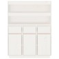 Credenza Bianca 89x40x116,5 cm in Legno Massello di Pino Credenza Bianca 89x40x116,5 cm in Legno Massello di Pino