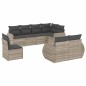 vidaXL Set Divano da Giardino 8pz con Cuscini Grigio Chiaro Polyrattan vidaXL Set Divano da Giardino 8pz con Cuscini Grigio Chiaro Polyrattan