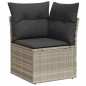 vidaXL Set Divano da Giardino 8pz con Cuscini Grigio Chiaro Polyrattan vidaXL Set Divano da Giardino 8pz con Cuscini Grigio Chiaro Polyrattan