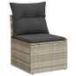 vidaXL Set Divano da Giardino 8pz con Cuscini Grigio Chiaro Polyrattan vidaXL Set Divano da Giardino 8pz con Cuscini Grigio Chiaro Polyrattan