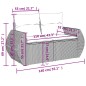vidaXL Set Divano da Giardino 8pz con Cuscini Grigio Chiaro Polyrattan vidaXL Set Divano da Giardino 8pz con Cuscini Grigio Chiaro Polyrattan