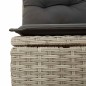 vidaXL Set Divano da Giardino 9pz con Cuscini Grigio Chiaro Polyrattan vidaXL Set Divano da Giardino 9pz con Cuscini Grigio Chiaro Polyrattan