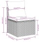 vidaXL Set Divano da Giardino 9pz con Cuscini Grigio Chiaro Polyrattan vidaXL Set Divano da Giardino 9pz con Cuscini Grigio Chiaro Polyrattan