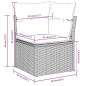 vidaXL Set Divano da Giardino 9pz con Cuscini Grigio Chiaro Polyrattan vidaXL Set Divano da Giardino 9pz con Cuscini Grigio Chiaro Polyrattan