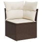 vidaXL Set Divani da Giardino 9pz con Cuscini Marrone in Polyrattan vidaXL Set Divani da Giardino 9pz con Cuscini Marrone in Polyrattan