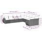 vidaXL Set Divano Giardino 10 pz con Cuscini Grigio Chiaro Polyrattan vidaXL Set Divano Giardino 10 pz con Cuscini Grigio Chiaro Polyrattan