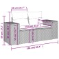 vidaXL Set Divano da Giardino 4 pz con Cuscini Marrone in Polyrattan vidaXL Set Divano da Giardino 4 pz con Cuscini Marrone in Polyrattan