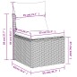 vidaXL Set Divano da Giardino 4 pz con Cuscini Marrone in Polyrattan vidaXL Set Divano da Giardino 4 pz con Cuscini Marrone in Polyrattan