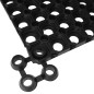 vidaXL Connettori per Zerbino 10 pz in Gomma Nera vidaXL Connettori per Zerbino 10 pz in Gomma Nera