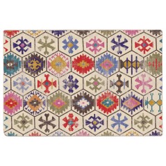 vidaXL Tappeto Lavabile Multicolore 120x180 cm Antiscivolo