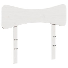 vidaXL Testiera Bianca 75 cm in Legno Massello di Pino 