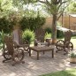 vidaXL Sedie da Giardino Adirondack 4 pz in Legno Massello di Abete vidaXL Sedie da Giardino Adirondack 4 pz in Legno Massello di Abete