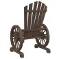 vidaXL Sedie da Giardino Adirondack 4 pz in Legno Massello di Abete vidaXL Sedie da Giardino Adirondack 4 pz in Legno Massello di Abete