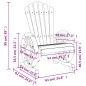 vidaXL Sedie da Giardino Adirondack 4 pz in Legno Massello di Abete vidaXL Sedie da Giardino Adirondack 4 pz in Legno Massello di Abete