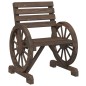 vidaXL Set Salotto da Giardino 3 pz in Legno Massello di Abete