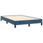 vidaXL Letto a Molle Materasso e LED Blu Scuro 120x190 cm in Velluto vidaXL Letto a Molle Materasso e LED Blu Scuro 120x190 cm in Velluto