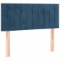 vidaXL Letto a Molle Materasso e LED Blu Scuro 120x190 cm in Velluto vidaXL Letto a Molle Materasso e LED Blu Scuro 120x190 cm in Velluto