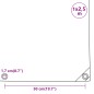 vidaXL Telone Antracite 1x2,5 m 650 g/m² vidaXL Telone Antracite 1x2,5 m 650 g/m²