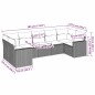 vidaXL Set Divani da Giardino 7 pz con Cuscini Marrone in Polyrattan vidaXL Set Divani da Giardino 7 pz con Cuscini Marrone in Polyrattan