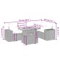 vidaXL Set Divano da Giardino 6 pz con Cuscini Grigio in Polyrattan vidaXL Set Divano da Giardino 6 pz con Cuscini Grigio in Polyrattan