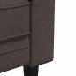 vidaXL Poltrona Chesterfield Marrone Scuro in Tessuto vidaXL Poltrona Chesterfield Marrone Scuro in Tessuto