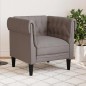 vidaXL Poltrona Chesterfield Tortora in Tessuto vidaXL Poltrona Chesterfield Tortora in Tessuto