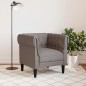 vidaXL Poltrona Chesterfield Tortora in Tessuto vidaXL Poltrona Chesterfield Tortora in Tessuto